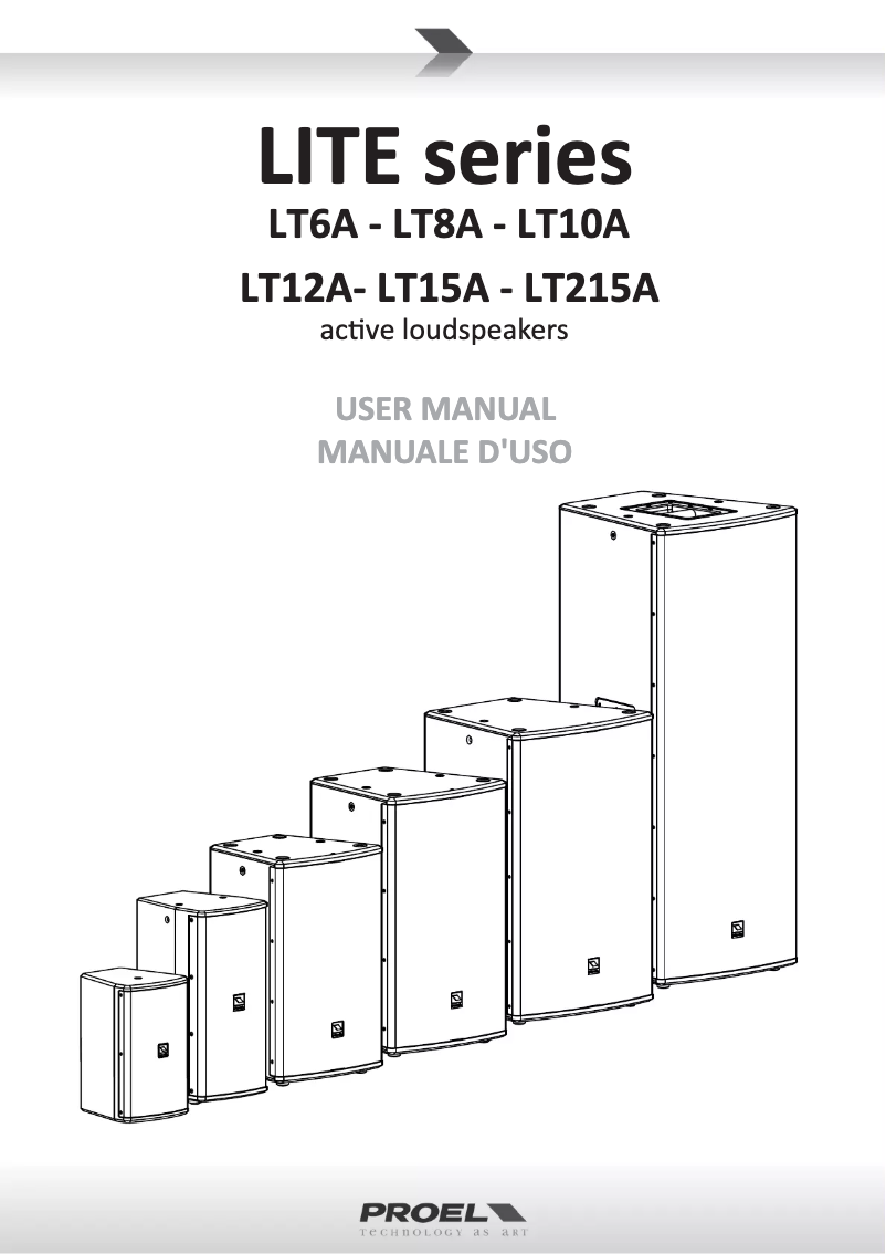 Page n°1 - Manuel utilisateur Proel LT15A