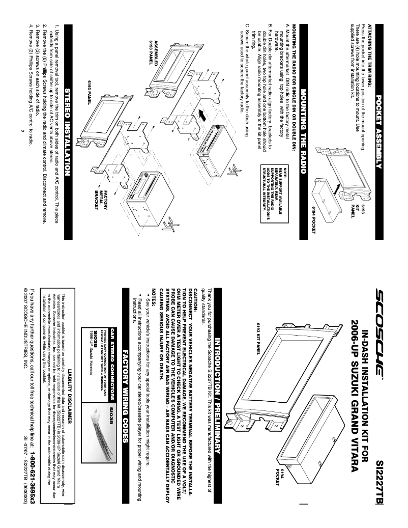 Página 1 del manual Manual de usuario Scosche SI2227TB
