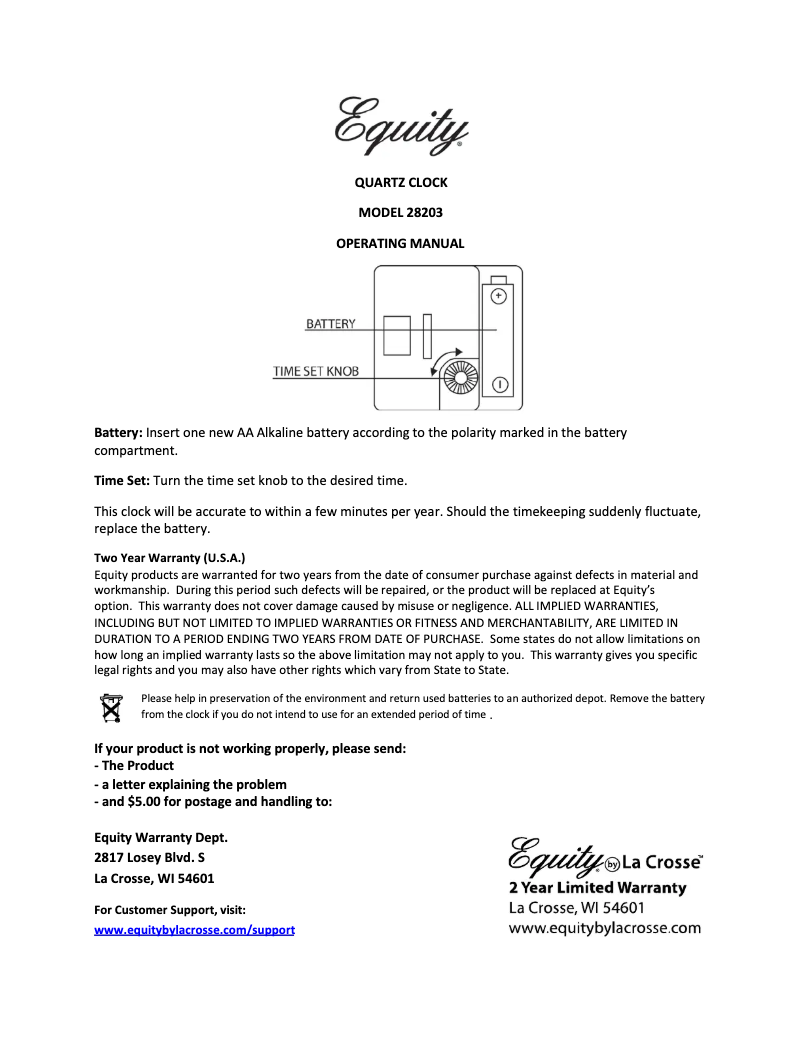Page 1 de la notice Manuel utilisateur La Crosse Technology 28283