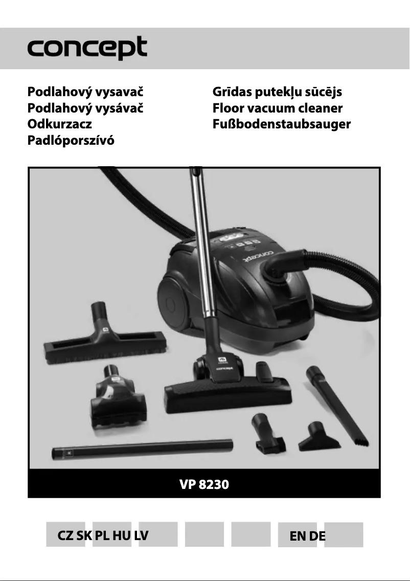 Image de la première page du manuel de l'appareil VP-8230