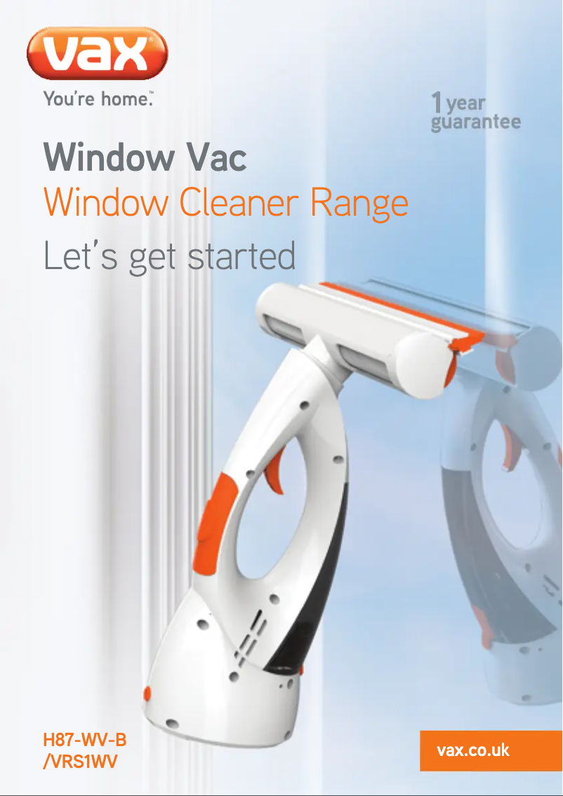 Image de la première page du manuel de l'appareil Powermax Spray & Vac H87-WV-B