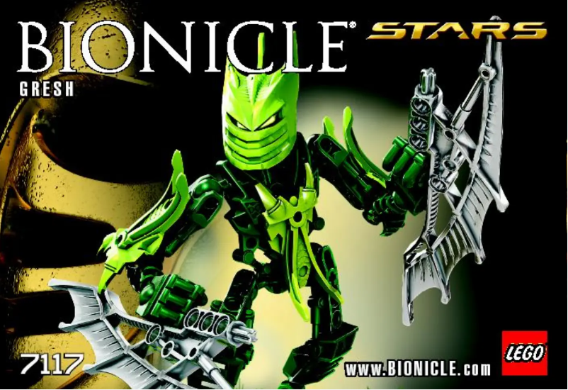 Page n°1 - Manuel utilisateur Lego Bionicle 7117