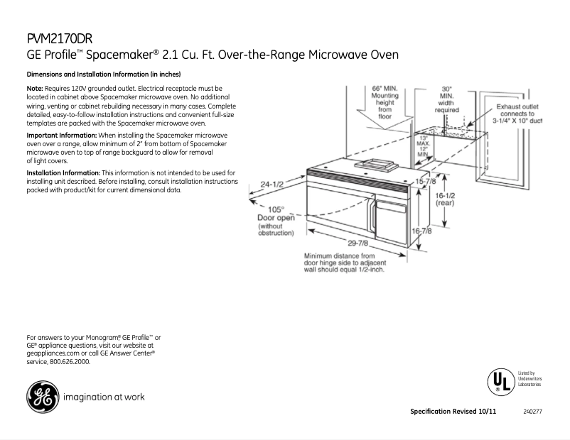Imagen de la primera página del manual del dispositivo PVM2170DRWW