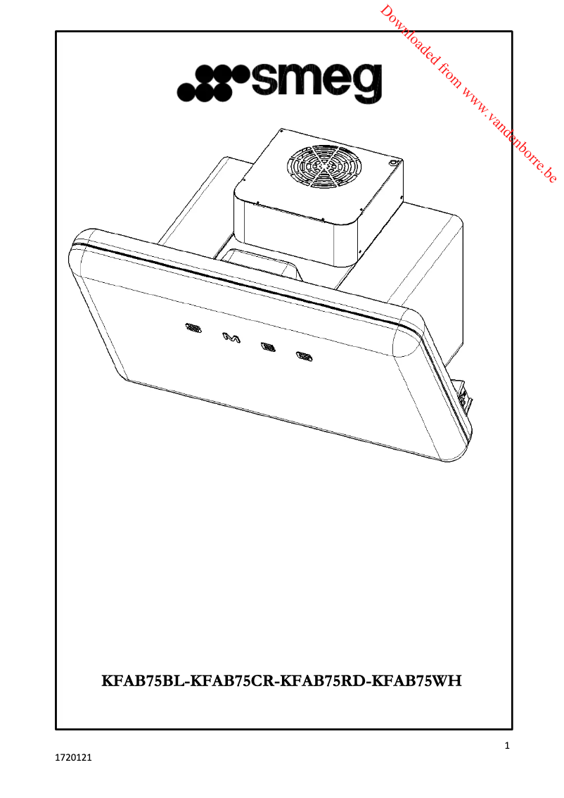 Page 1 de la notice Manuel utilisateur Smeg KFAB75