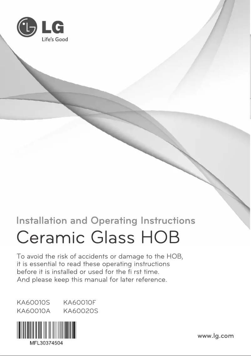 Imagen de la primera página del manual del dispositivo KA60020S