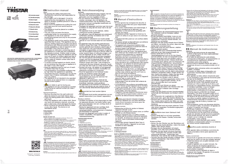 Page n°1 - Manuel utilisateur TriStar SA-3060