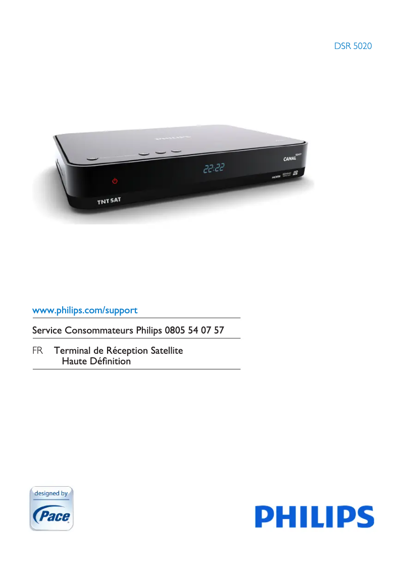Page n°1 - Manuel utilisateur Philips DSR5020