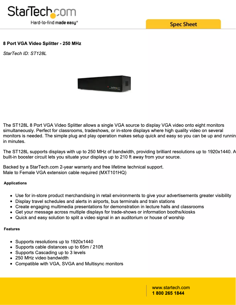 Image de la première page du manuel de l'appareil ST128L