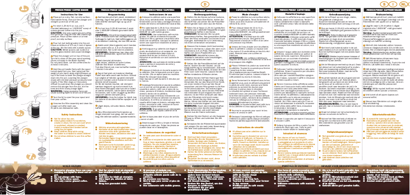 Page n°1 - Manuel utilisateur Bodum Columbia 1308