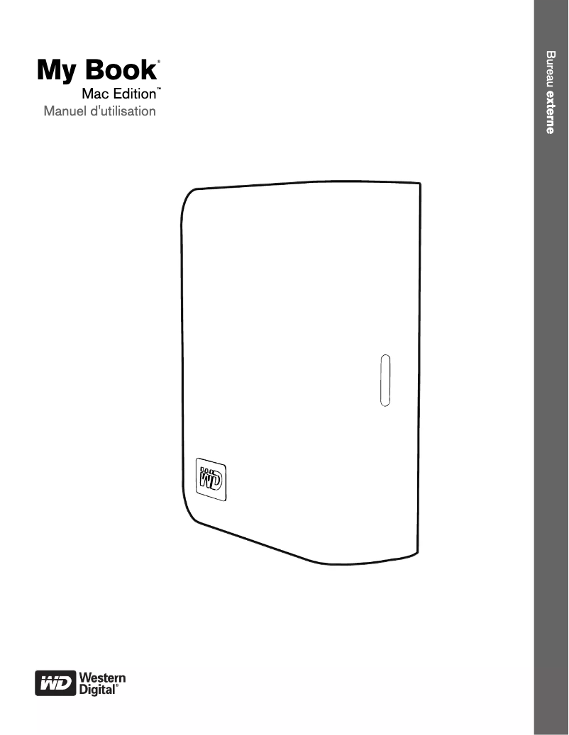 Image de la première page du manuel de l'appareil My Book Mac Edition