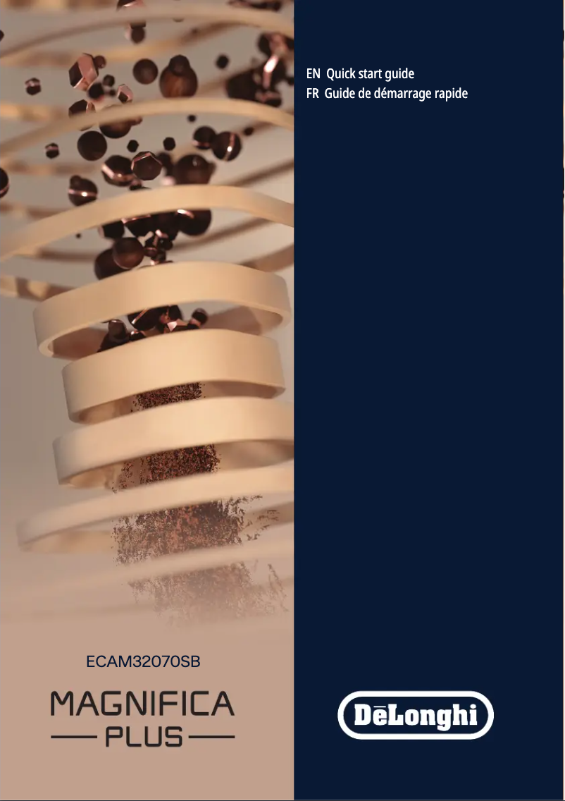 Page n°1 - Guide de démarrage rapide DeLonghi Magnifica Plus ECAM320.70.SB