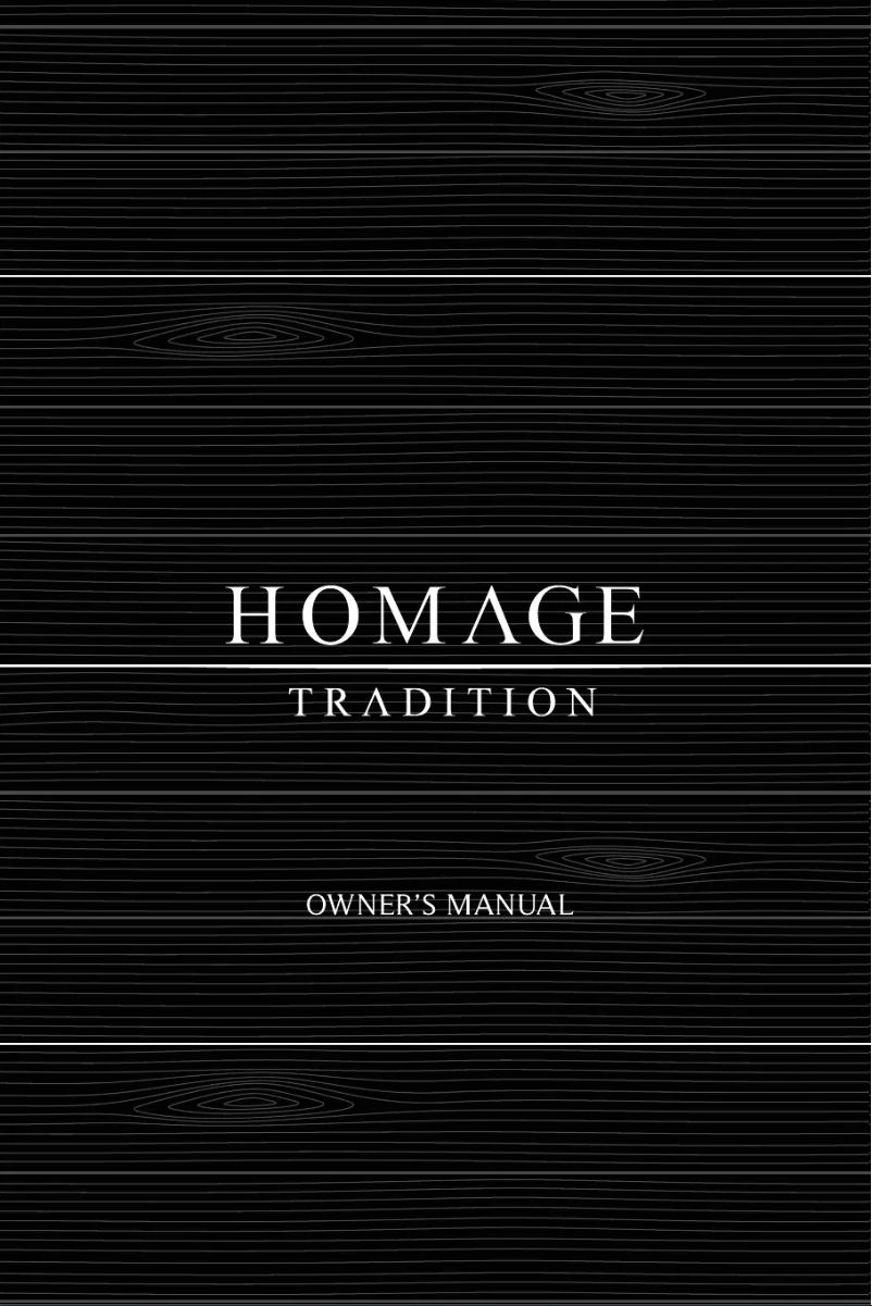 Página 1 del manual Manual de usuario Sonus Faber Homage Tradition