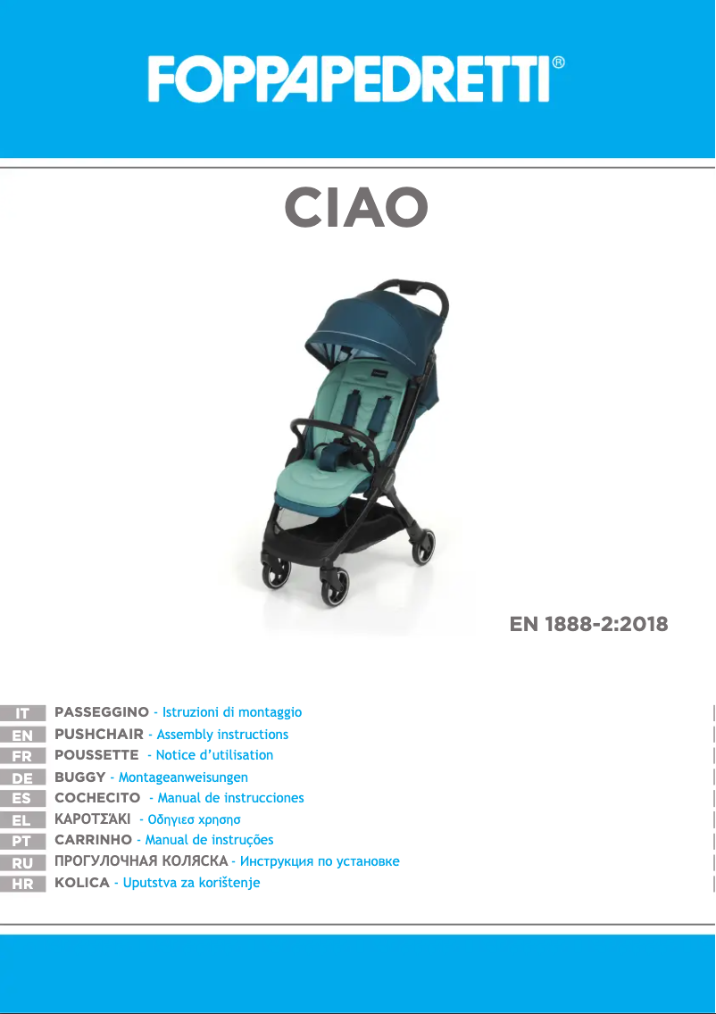 Page 1 de la notice Manuel utilisateur Foppapedretti Ciao