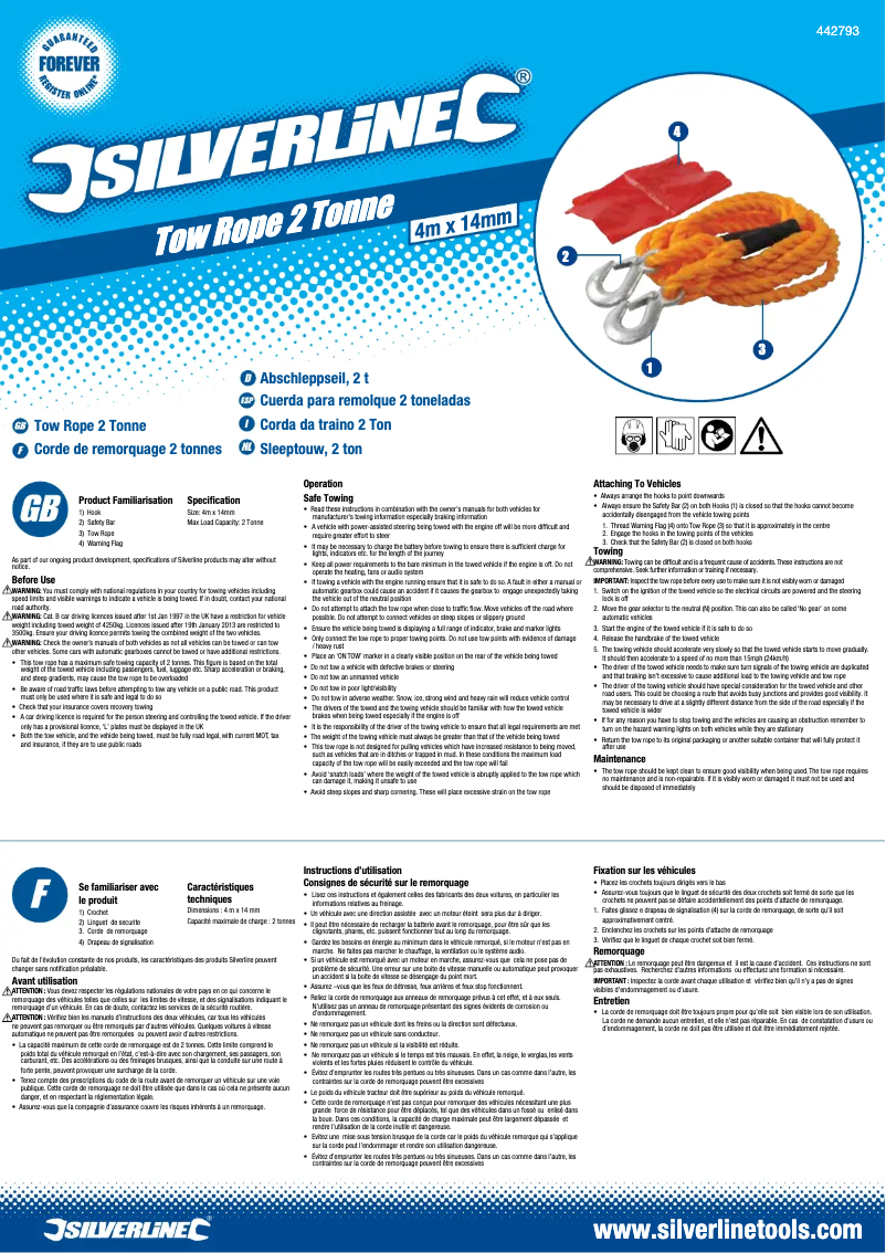 Image de la première page du manuel de l'appareil 442793