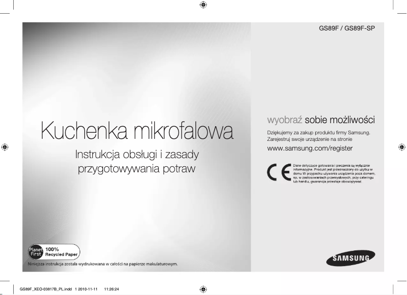 Page n°1 - Manuel utilisateur Samsung GS89F