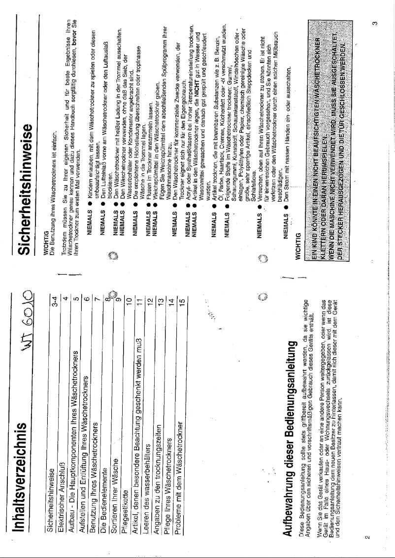 Page 1 de la notice Manuel utilisateur Bomann WT 6010