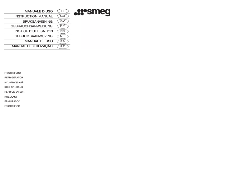 Page 1 de la notice Manuel utilisateur Smeg FA390X1