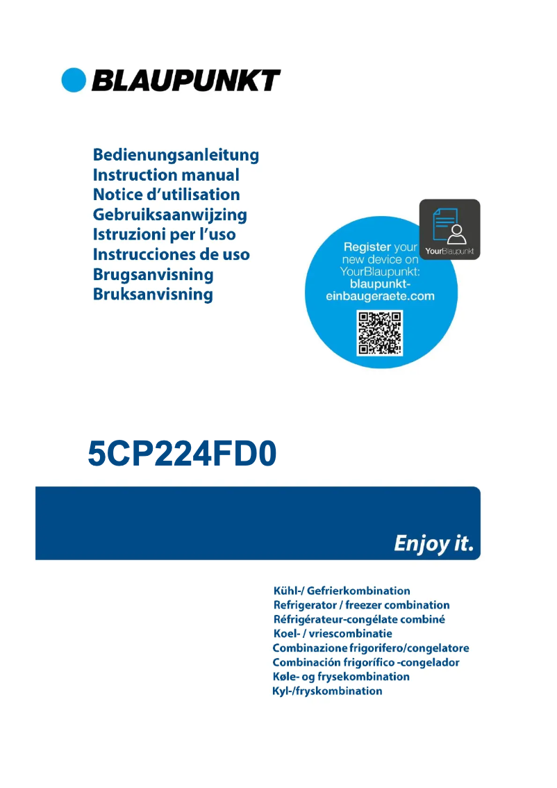 Page n°1 - Guide d'installation Blaupunkt 5CR284FD0