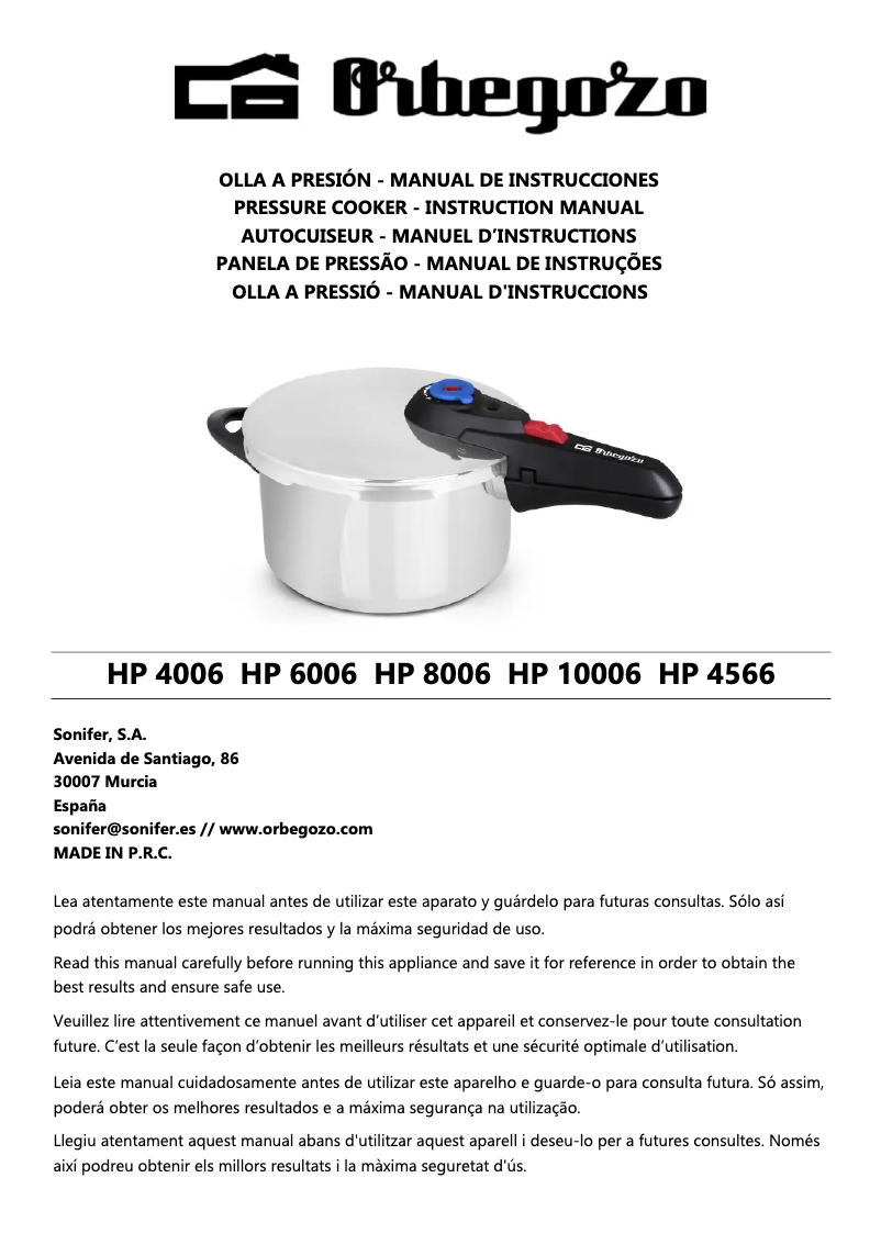 Image de la première page du manuel de l'appareil HP 10006