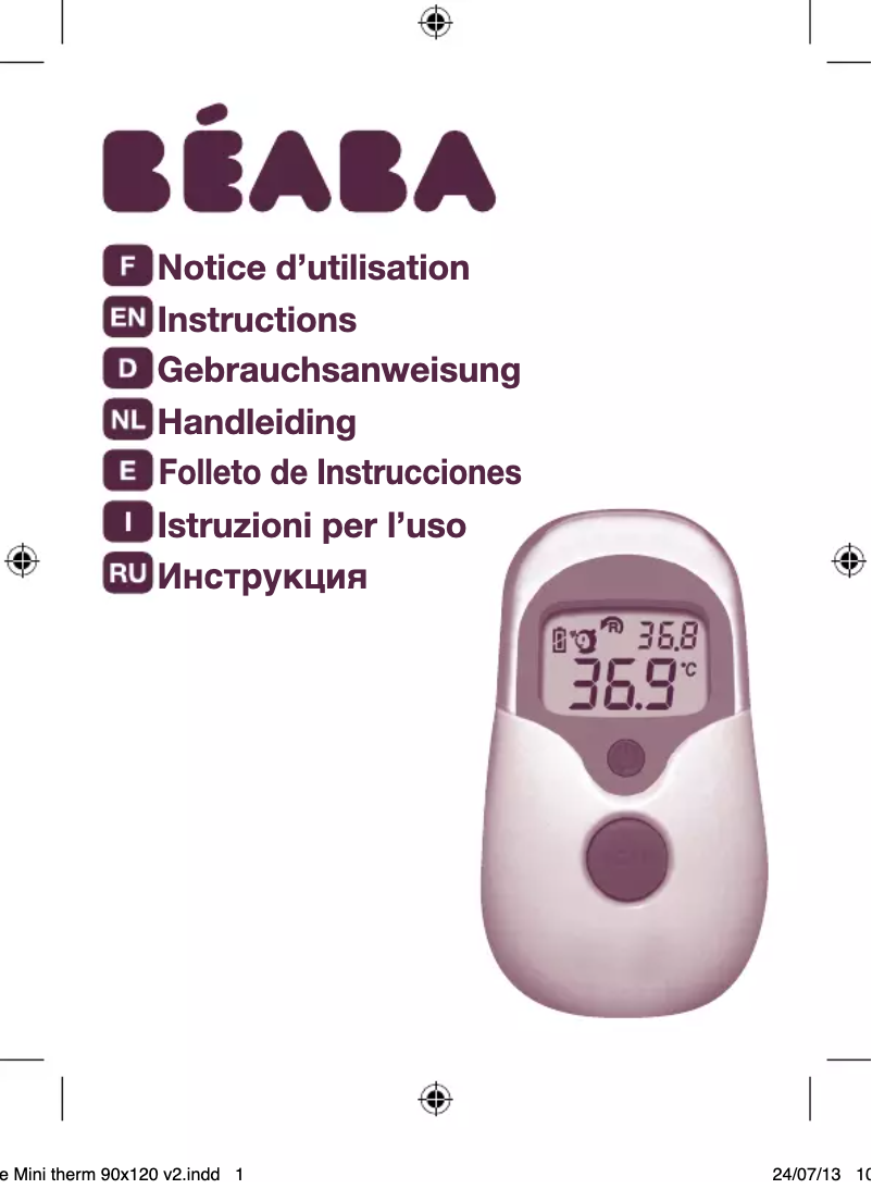 Page 1 de la notice Manuel utilisateur Beaba Mini Therm