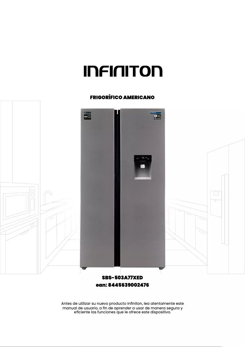 Page n°1 - Manuel utilisateur Infiniton SBS-503A77XED