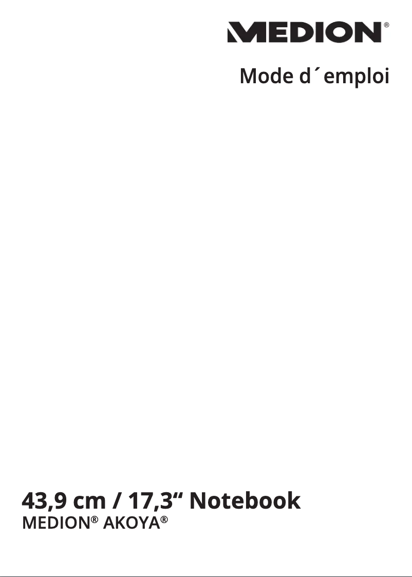 Página 1 del manual Manual de usuario Medion Akoya E7225 MD 99261