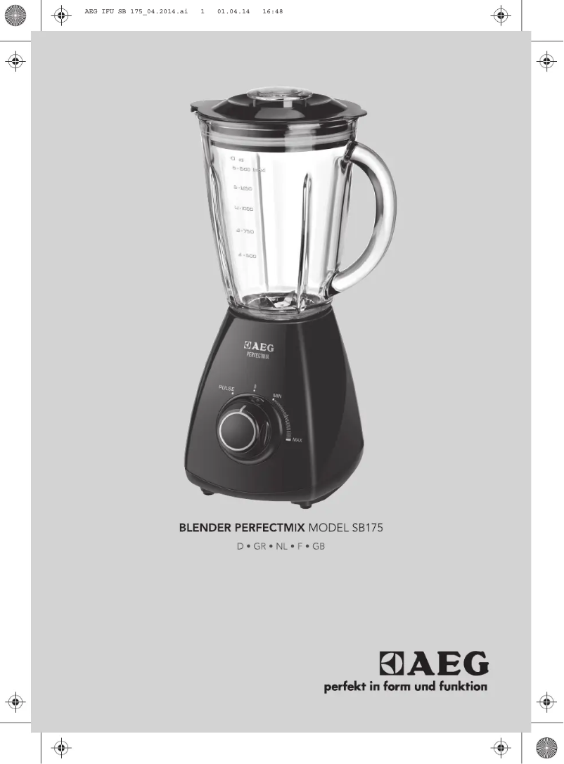 Image de la première page du manuel de l'appareil SB185