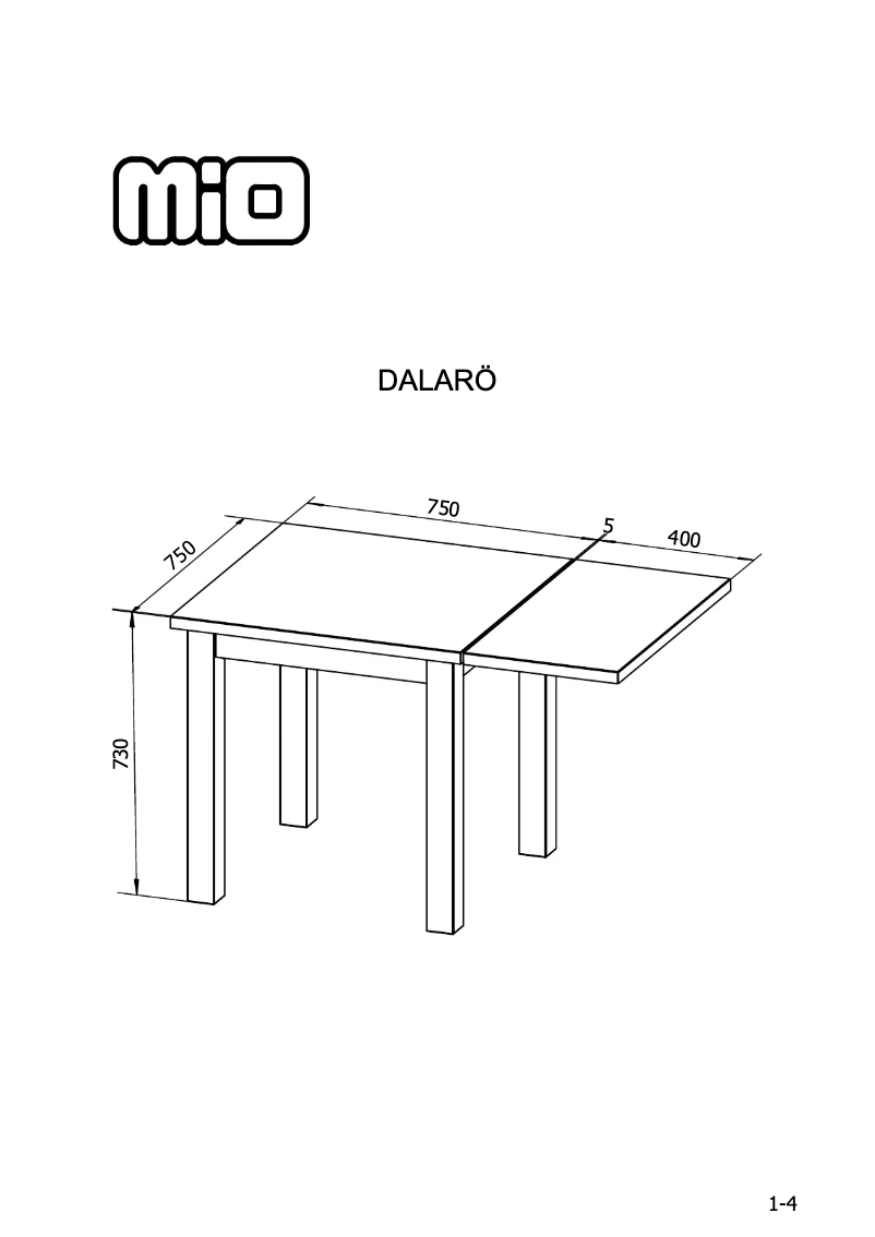 Page n°1 - Manuel utilisateur Mio Dalarö