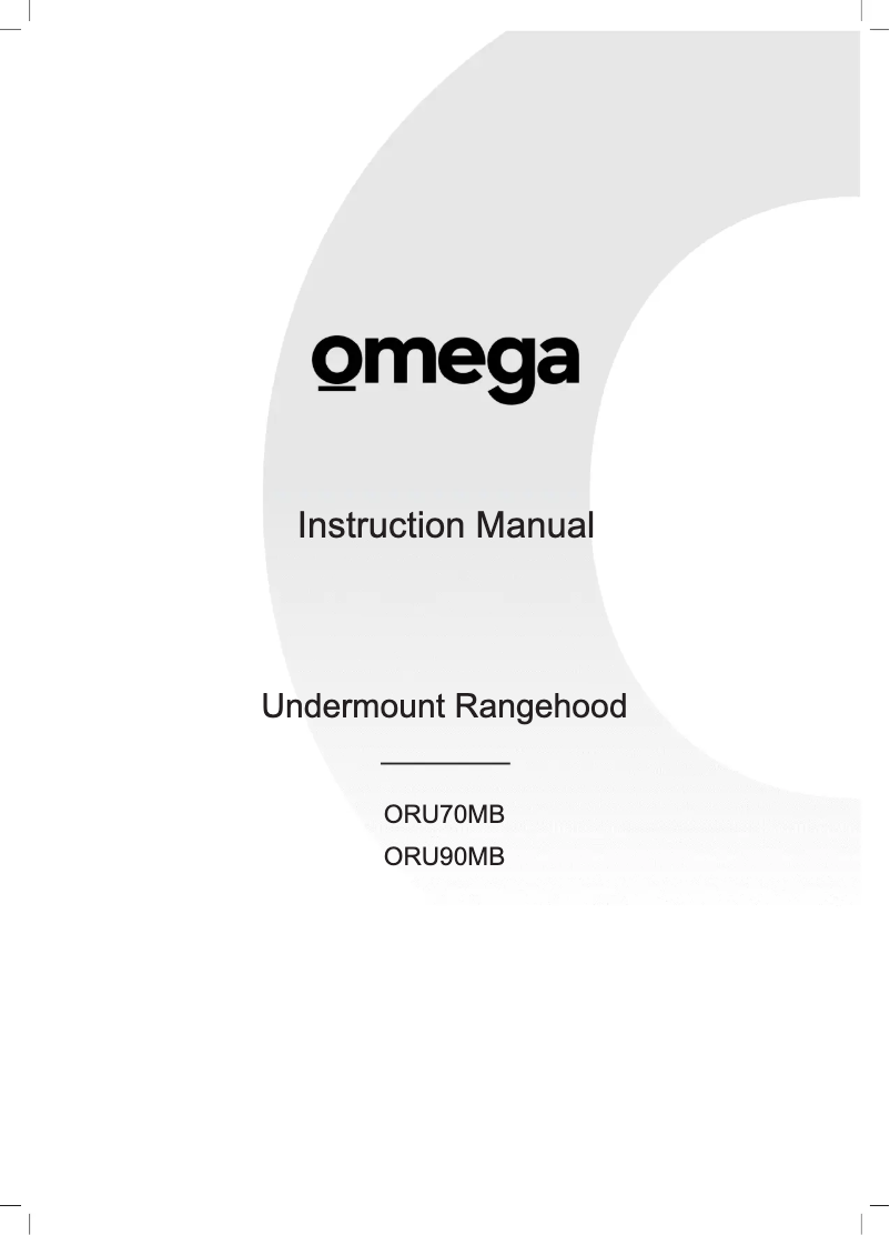 Page 1 de la notice Manuel utilisateur Omega ORU70MB