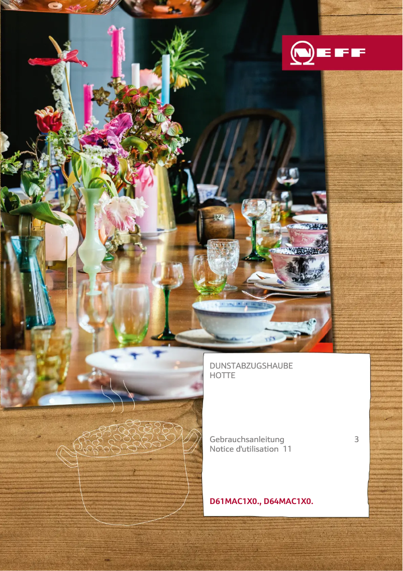 Page 1 de la notice Manuel utilisateur Neff DMAC611X