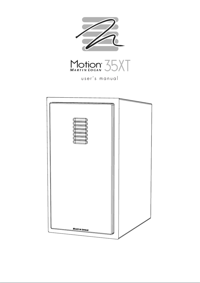 Image de la première page du manuel de l'appareil Motion 35XT
