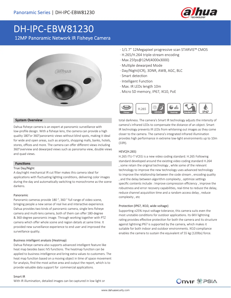 Image de la première page du manuel de l'appareil IPC-EBW81230