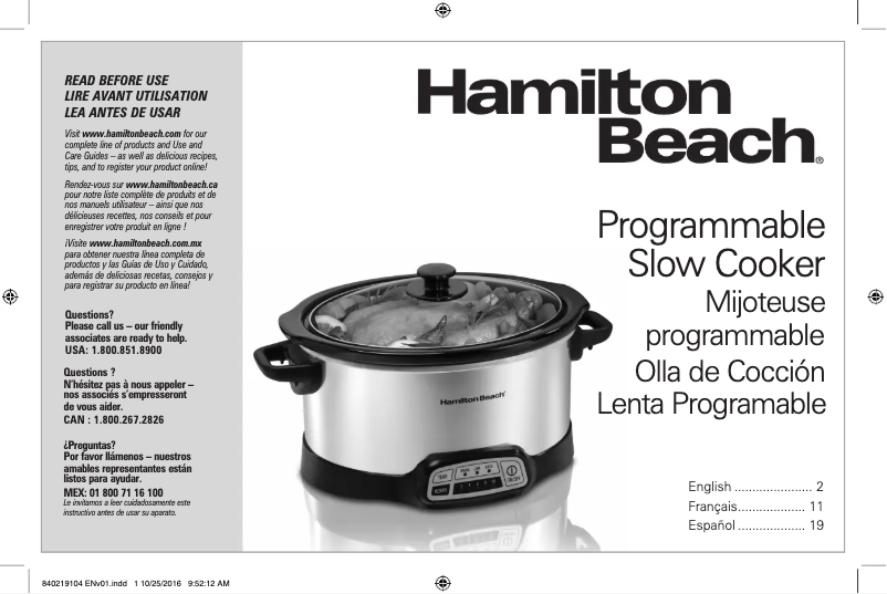 Image de la première page du manuel de l'appareil 33443