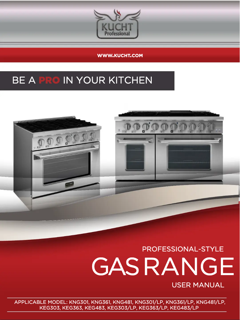 Page 1 de la notice Manuel utilisateur Kucht Gemstone KEG303