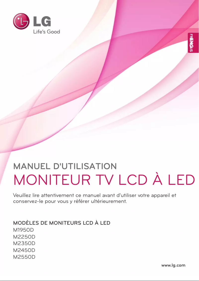 Image de la première page du manuel de l'appareil M2550D
