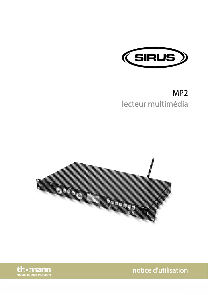 Image de la première page du manuel de l'appareil MP2