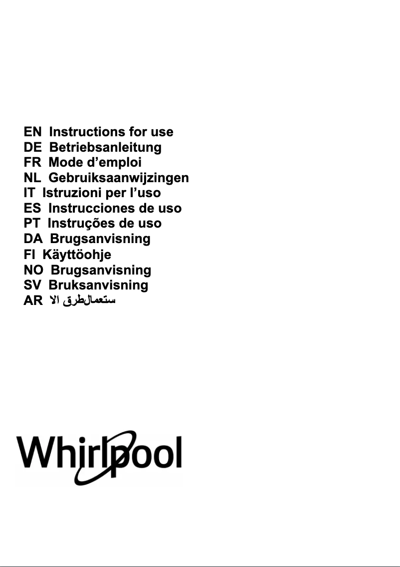 Page 1 de la notice Mode d'emploi Whirlpool WHBS 95 LM K
