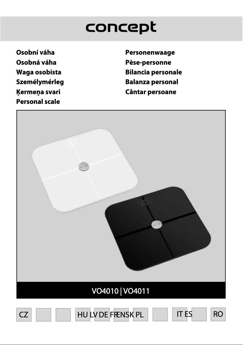 Image de la première page du manuel de l'appareil Perfect Health VO4011