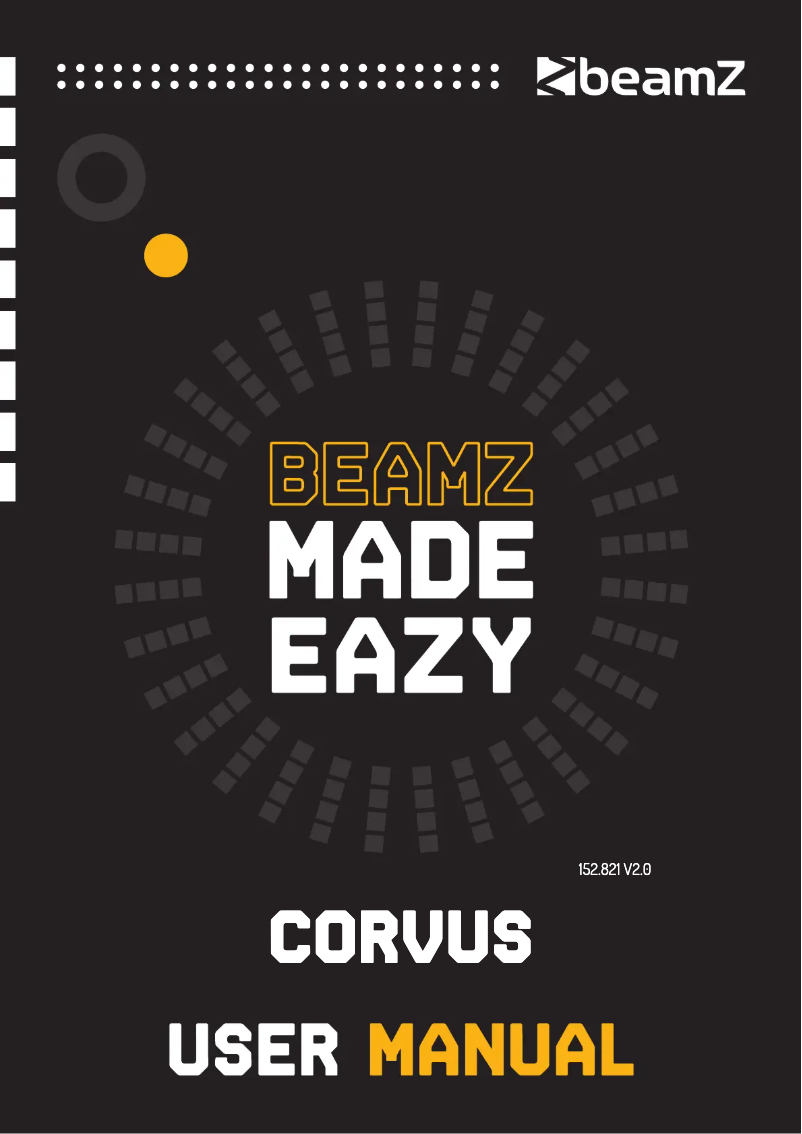 Page n°1 - Manuel utilisateur BeamZ Corvus