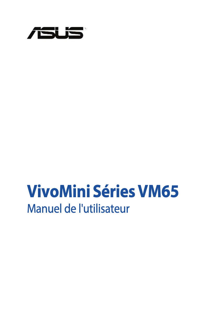 Page 1 de la notice Manuel utilisateur Asus VivoMini VM65N