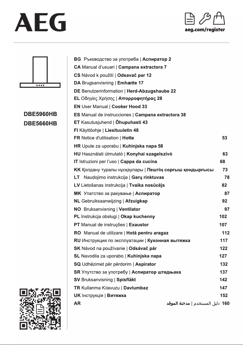 Image de la première page du manuel de l'appareil DBE5960HB