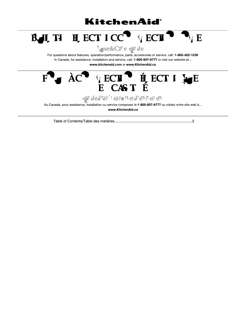 Image de la première page du manuel de l'appareil KEBC167VSS01