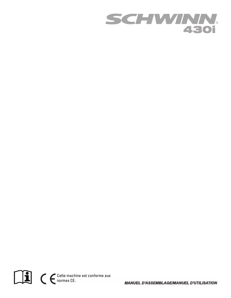 Page 1 de la notice Manuel utilisateur Schwinn 430i