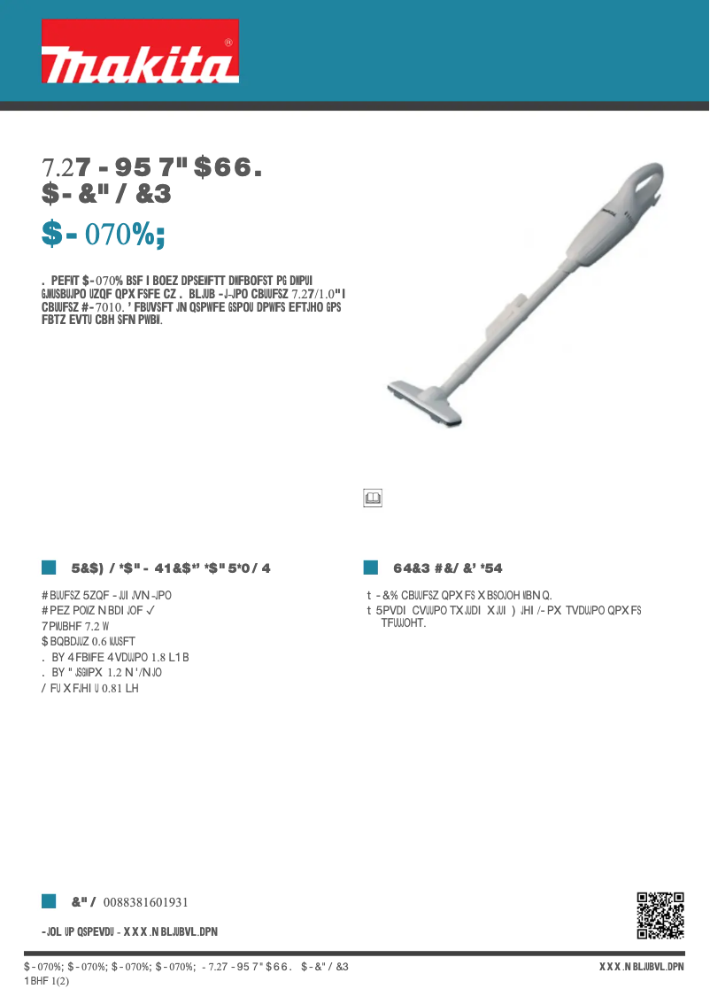 Image de la première page du manuel de l'appareil CL070DZ