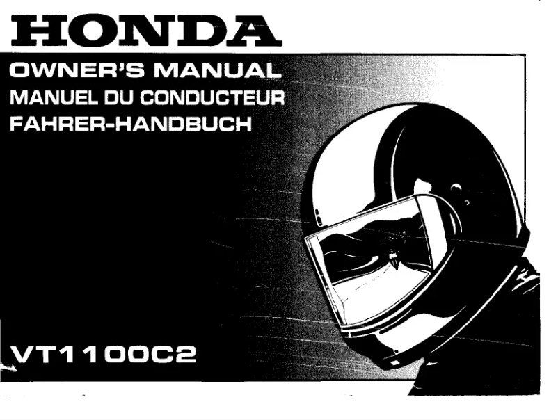 Image de la première page du manuel de l'appareil VT1100C2 (1994)