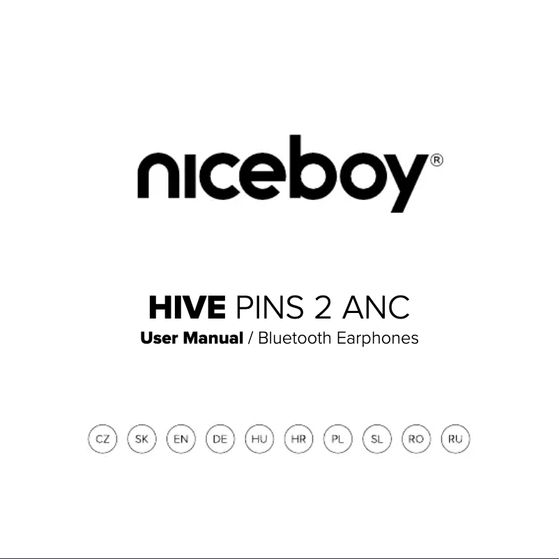 Image de la première page du manuel de l'appareil HIVE Pins 2 ANC