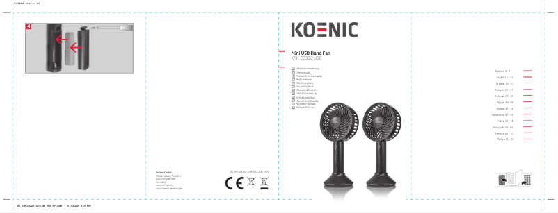 Page n°1 - Manuel utilisateur Koenic KFH 22322 USB