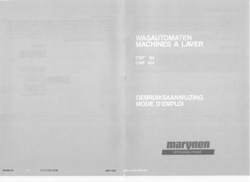 Image de la première page du manuel de l'appareil CMF 94