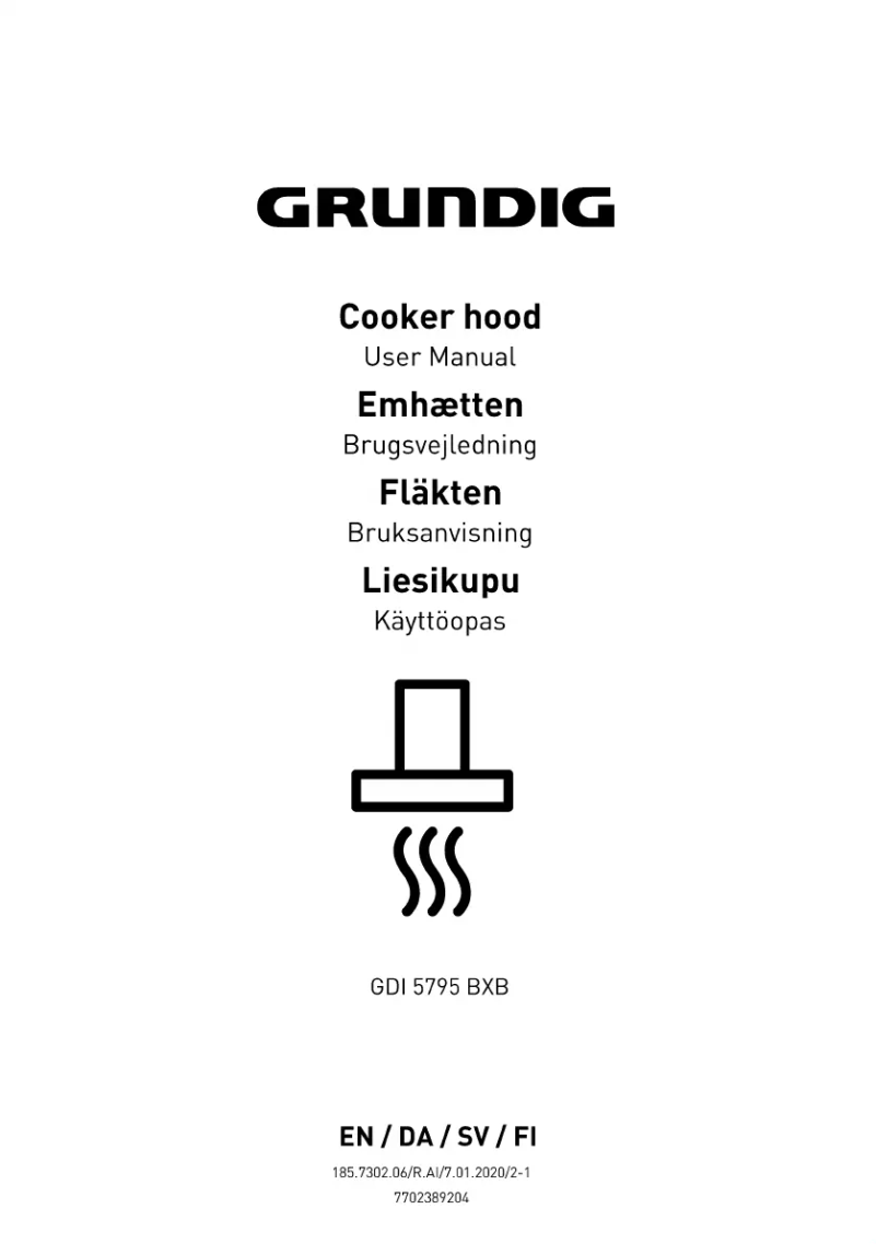 Page n°1 - Manuel utilisateur Grundig GDI5795BXB