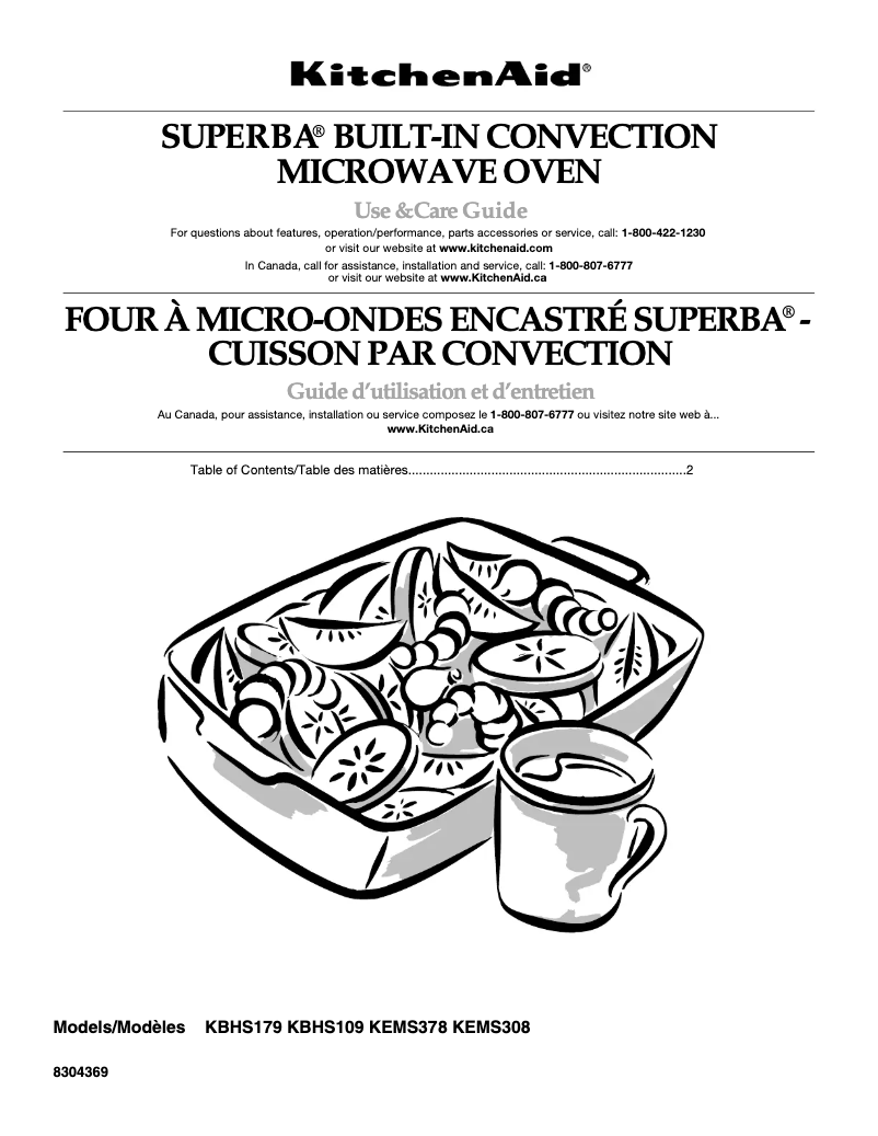 Page n°1 - Manuel utilisateur KitchenAid KEMS378SWH04